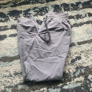 Jaanuu light gray Jogger scrub pants